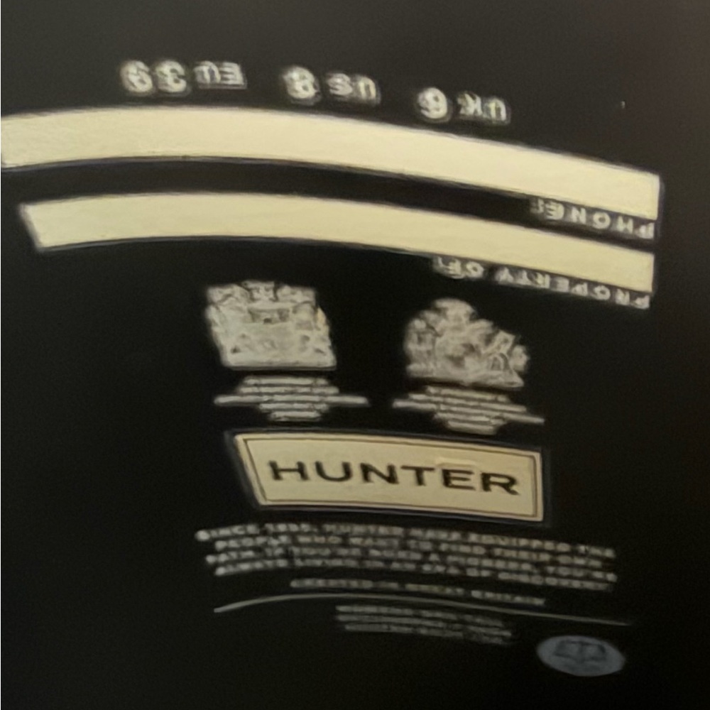 Hunter Tall Black Rain Boots - Picture 4 of 4